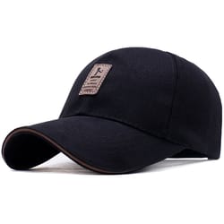 structured cotton baseball cap: men's solid snapback, women's label stick, spring-autumn outdoor hip hop hat