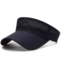 Summer UV Protection Sun Hats for Men and Women - Breathable Adjustable Visor Cap for Sports, Tennis, Running