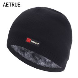 winter skullies & beanies: men's & women's knitted hats, thick & warm brimless fur bonnet