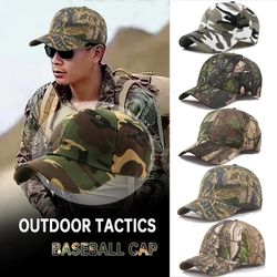 Military Camouflage Baseball Caps: Adjustable Combat Army Hats with UV Protection for Men
