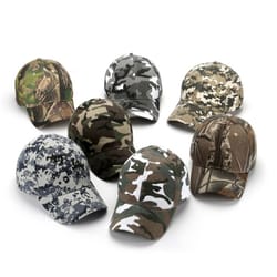 tactical camouflage baseball cap for men with uv protection & adjustable combat fit