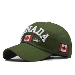 canada love: new washed cotton snapback baseball cap for men, women, dad hat with embroidery, casual casquette hip hop c