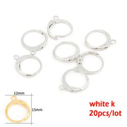 stainless steel french earring hooks: diy gold & silver jewelry making clasps