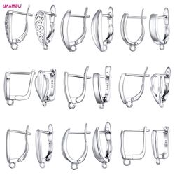 Wholesale 925 Sterling Silver Earring Clasps for DIY Handmade Jewelry Accessories and Fashion Design for Women