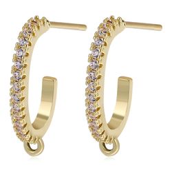 Juya 18K Gold & Silver-Plated Earwire: Anti-Allergy Earring Hooks for Handmade Women's Jewelry