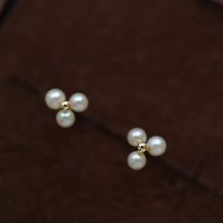 canner 925 sterling silver flower-shaped pearl stud earrings: sugarcube-zircon design for elegant women's jewelry