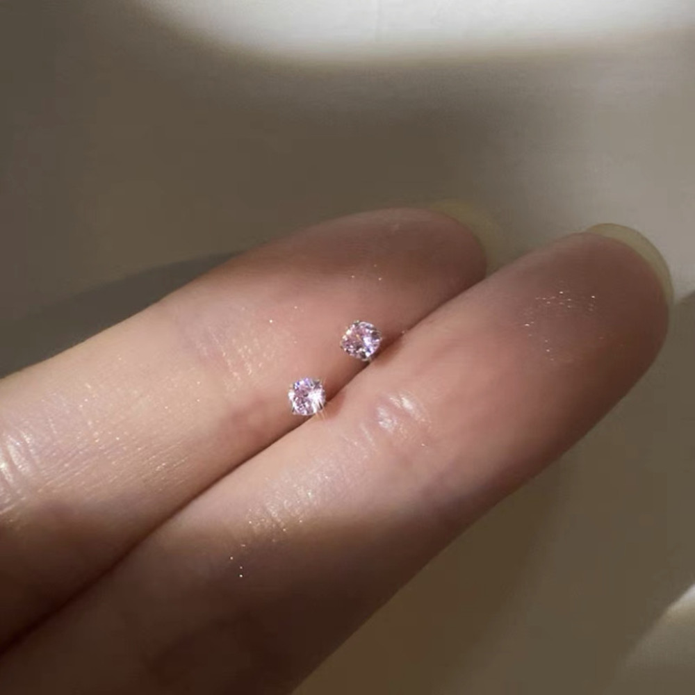 iso5CANNERMiniFourJawZirconStudEarringsSimpleSterlingSilverEarringsGiftsLadiesBoutique