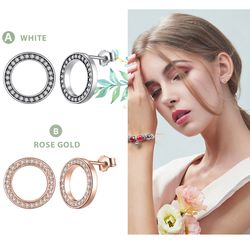 shining flower 925 sterling silver stud earrings 1 - boutique cartilage piercing & boho jewelry gift for women