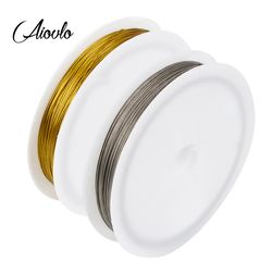 stainless steel tiger tail beading wire for diy jewelry - aiovlo tone accessories for necklace, bracelet, earring making