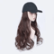 Womens Baseball Cap With Hair Extension Cotton Solid Washed Adjustable Dad Hat For Daily Wear Trave