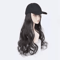 Womens Baseball Cap With Hair Extension Cotton Solid Washed Adjustable Dad Hat For Daily Wear Trave