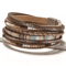 Boho Multilayer Leather Bracelet Set For Men And Women Adjustable Wristband Bangle Jewelry Gift 3