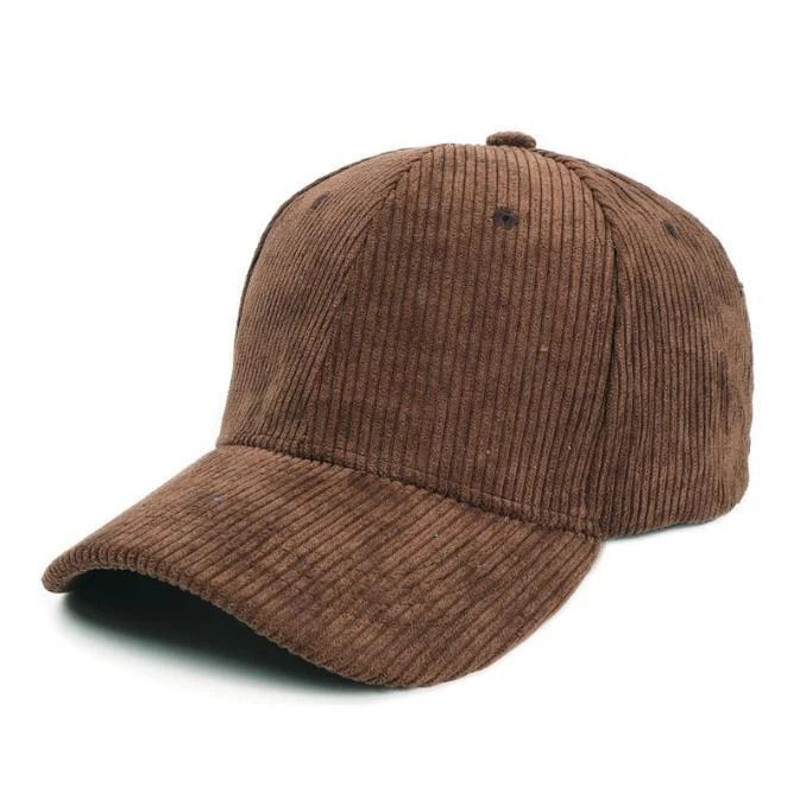 Corduroy Baseball Cap For Men Women Vintage Cotton Solid Color Sunhat Sport Snapback Caps For Autu 4