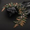 Bohemian Green Vine Bridal Headband Crystal Headdress Hair Ornaments For Wedding Special Occasions 6