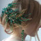 Bohemian Green Vine Bridal Headband Crystal Headdress Hair Ornaments For Wedding Special Occasions 5