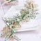 Bohemian Green Vine Bridal Headband Crystal Headdress Hair Ornaments For Wedding Special Occasions 7