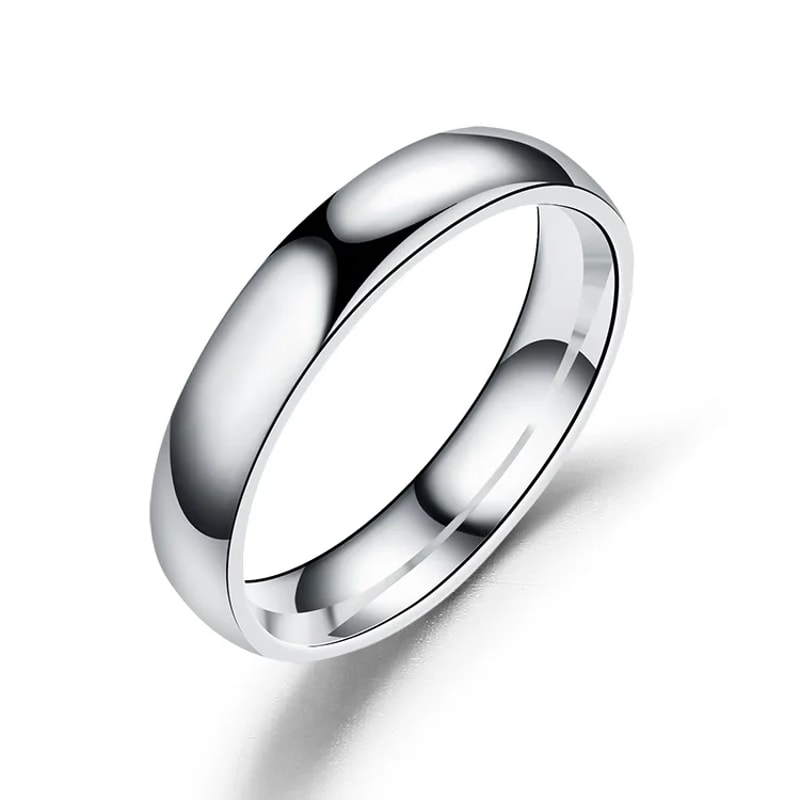 Titanium Wedding Ring For Women And Men Simple Band Hypoallergenic High Polished Couple Jewelry 6