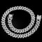 Cuban Chain Double Drain Unisex Ice Frozen Edition Sparkling Diamond Shaped Hip Hop Style Cuban Nec 5