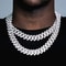 High Quality Heavy Chunky Necklace Stone Men Jewelry Hip Hop Micro Pave Cuban 0