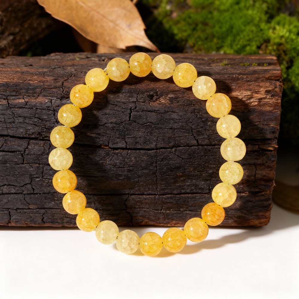 Citrine Crystal Beaded Bracelets Fashion Fall Jewelry Money Stone For Women And Men 2