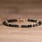 Adjustable Gold Plated Bracelet Natural Black Spinel Hematite Beads For Women 1