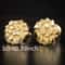Fashion Gold Plated Stud Earrings Natural Gold Nugget Statement Jewelry For Women 3