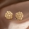 Fashion Gold Plated Stud Earrings Natural Gold Nugget Statement Jewelry For Women 1
