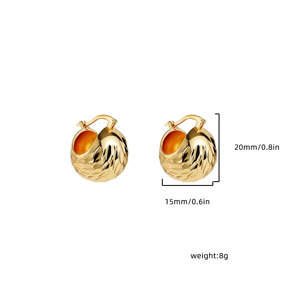 Chunky Gold Plated Hoop Earrings with Rhinestones for Women Modern Stainless Steel Thick Basket Huggie Jewelry Gift