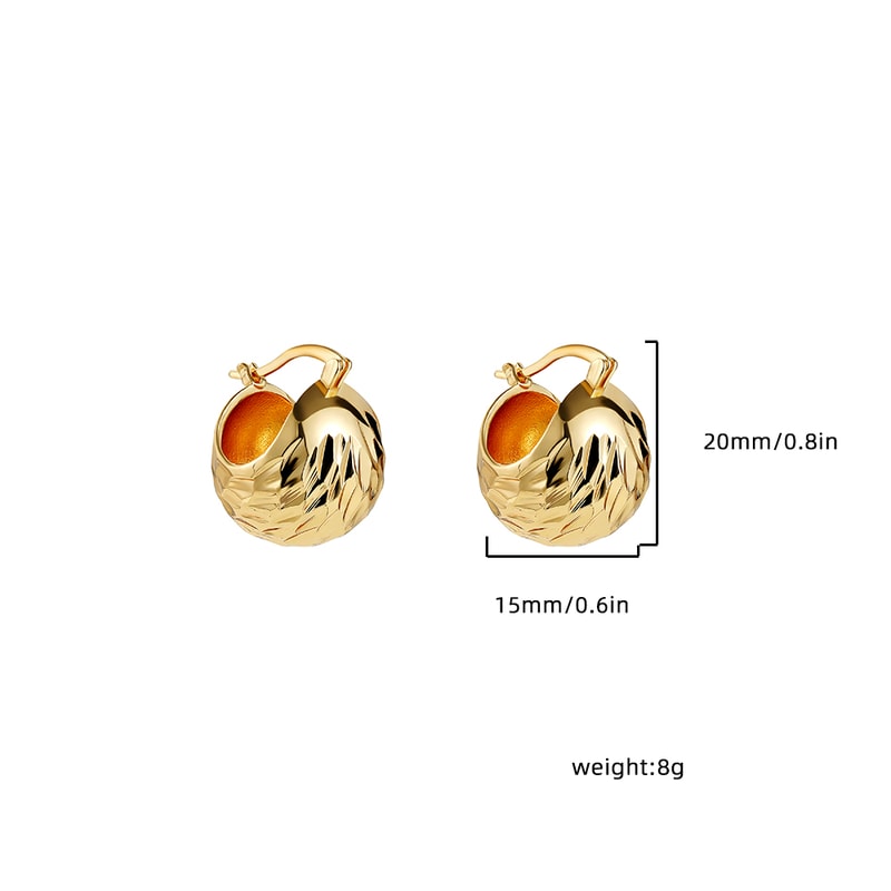 Chunky Gold Plated Hoop Earrings with Rhinestones for Women Modern Stainless Steel Thick Basket Huggie Jewelry Gift