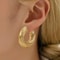 Chic Twist Hanging Earrings Girls Stainless Steel Twist Hollow Tube Earrings CC Womens Perforated J 2