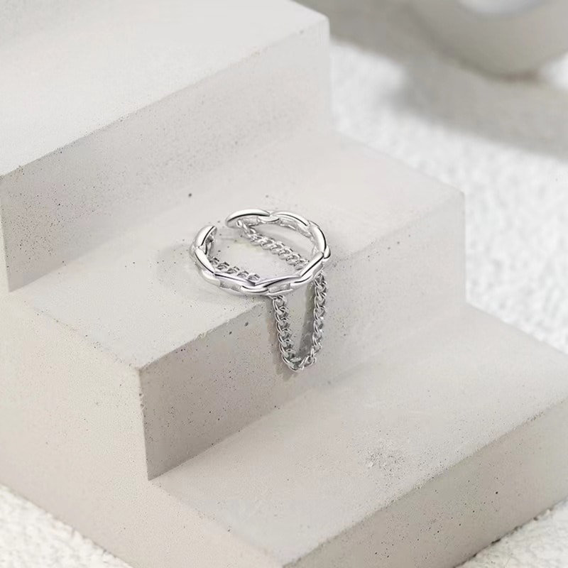 No Piercing Ear Chain Cuff Earrings For Women Fake Piercing Earcuff Clips Fashion Jewelry For Girls 5