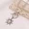 Gold Color Stainless Steel Sun Pendant Necklace For Women Turquoise Charms Clavicle Chain Necklaces 6