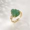 Charm Green Series Natural Tunable Religious Ring For Men And Women Jewelry Accessories 0