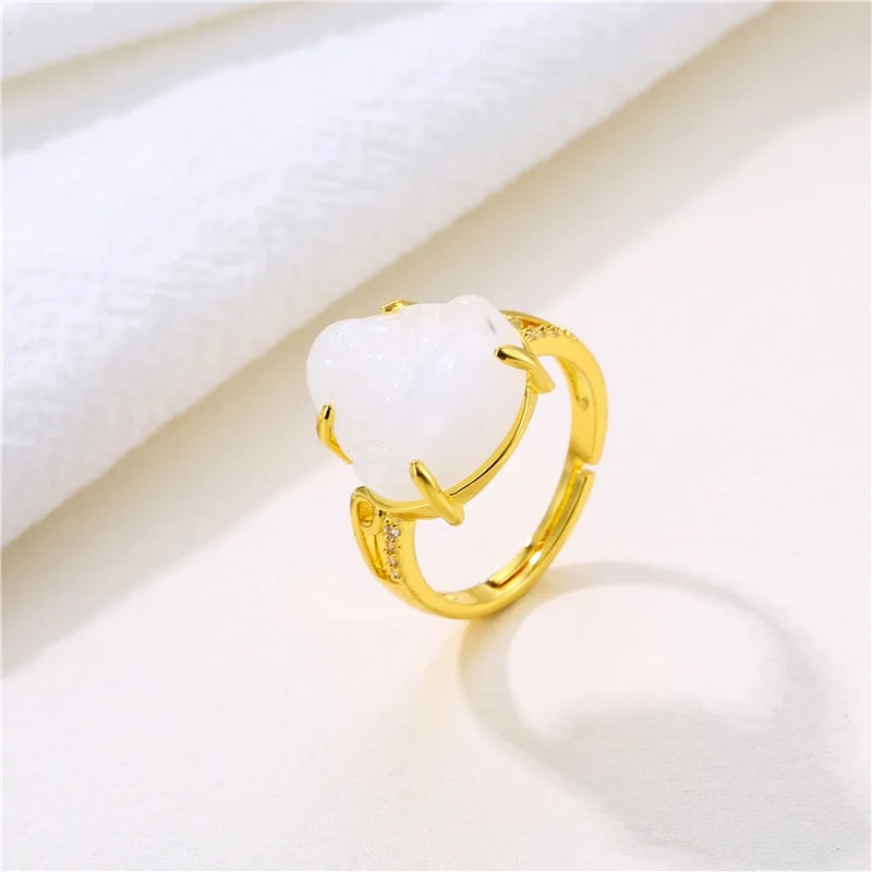 Charm Green Series Natural Tunable Religious Ring For Men And Women Jewelry Accessories 4