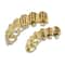 Iced Out CZ Stones Teeth Grillz Fashion Hip Hop Gold Silver Color Top Bottom Braces For Jewelry Gif 4