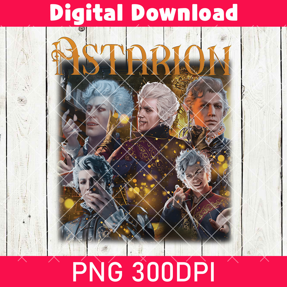 Astarion PNG Baldurs Gate 3 Astarion PNG Video Game PNG Gamer Gift Astarion Rogue Astarion Vamp PNG Spellcaster 0