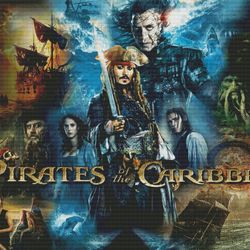 Jack Sparrow Cross Stitch Pattern / Johnny Depp Cross Stitch Pattern / Pirate Cross Stitch Pattern / Instant Printable