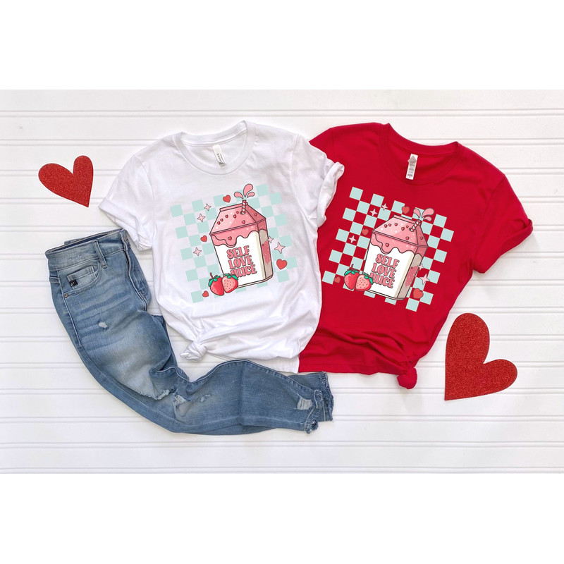 Self Love Juice Valentine Unisex Cotton T-Shirt1.jpg