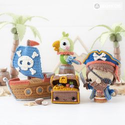 treasure island from mini kingdom collection - crochet patterns
