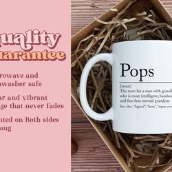 pops definition mug, personalized grandpa gift, custom pop coffee mug, mug gift for grandfather, mug ceramic coffee