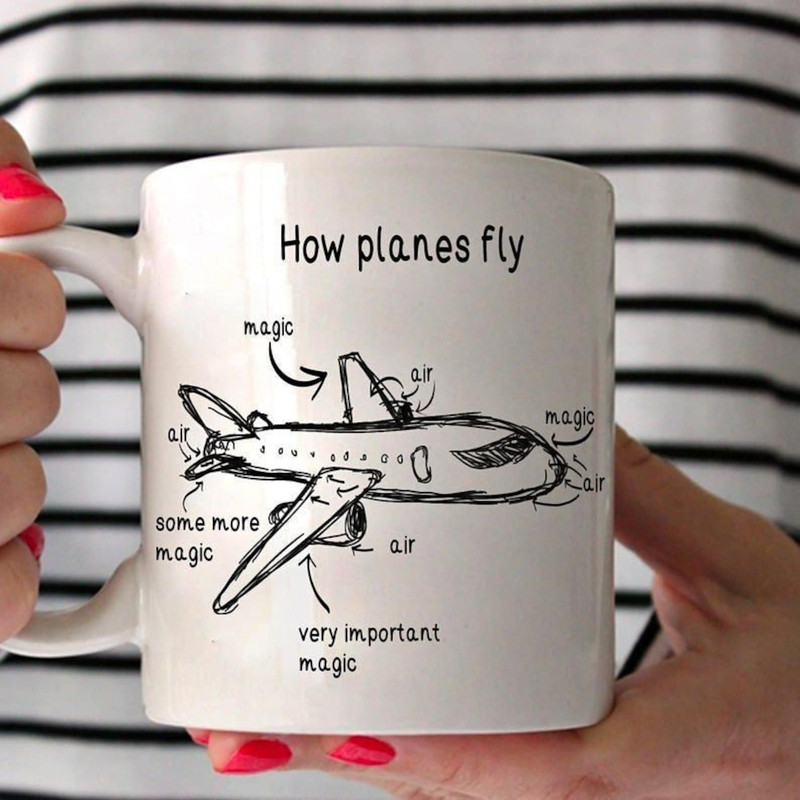 Pilot Gifts, Gift For Him, Pilot Gift For Men, Coffee Mug, Pilot Aviation Mug, How Planes Fly Coffee Mug, Fathers Day Gift, Aviation Mug.jpg