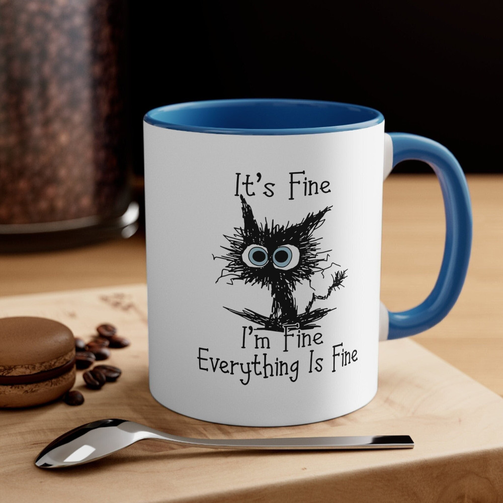 It's Fine I'm Fine Everything is Fine Coffee Mug, Funny, Humor, Cartoon, Gift for Her Him, Present, Birthday, Holiday.jpg