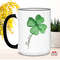 Shamrock Mug, Shamrock Gifts, Four Leaf Clover, 4 leaf clover, St. Patrick's Day, Irish, Personalized, Custom, Gift, Coffee Cup, Lucky Day.jpg