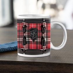 ludwig drummer coffee mug, mug drummer raw brass, drum mugs gift, mug for drummer, gift for him, drummer birthday gift