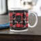 Maple Snare Drum Mugs, Mug Red Plaid Drum,  Mugs for Drummer,Music Gift.jpg