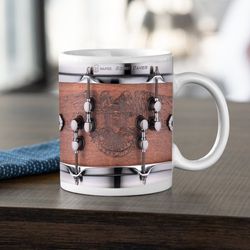 drummer coffee mugs, mapex warbird drum, music coffee mugs, drummer gift, teacher gift, gifts for him, birthday gift