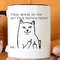 Funny Cat Coffee Mug Gift, Mug Vegetarian Gift, Gift for Vegetarian, Vegan Gift, Gift for Her, Gift for Him, Middle Fingers Up.jpg