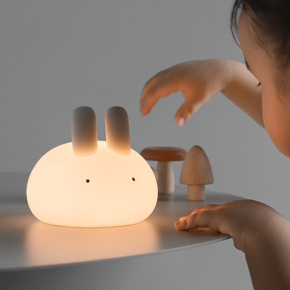 MUID Tangyuan Rabbit Balls Rabbit Silicone Pat Night Light Year of the Rabbit Cute Feeding Light Bedroom Bedside Sleep Light1.jpg