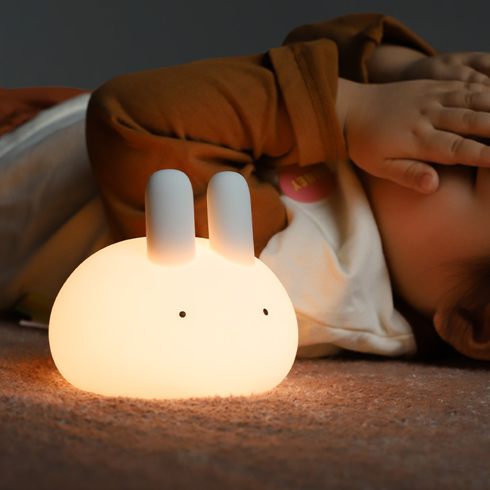 MUID Tangyuan Rabbit Balls Rabbit Silicone Pat Night Light Year of the Rabbit Cute Feeding Light Bedroom Bedside Sleep Light2.jpg