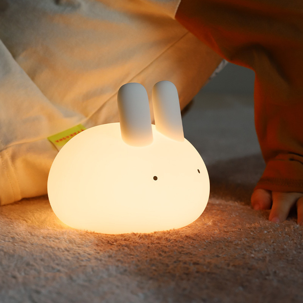 MUID Tangyuan Rabbit Balls Rabbit Silicone Pat Night Light Year of the Rabbit Cute Feeding Light Bedroom Bedside Sleep Light3.jpg